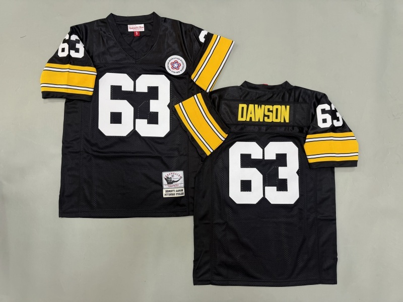 Men 2025 Pittsburgh Steelers #63 Dawson Black Throwback Limited NFL Jersey style 001->pittsburgh steelers->NFL Jersey